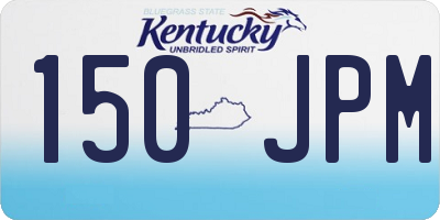 KY license plate 150JPM