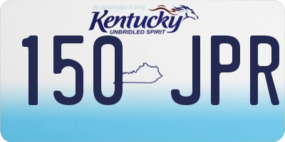 KY license plate 150JPR