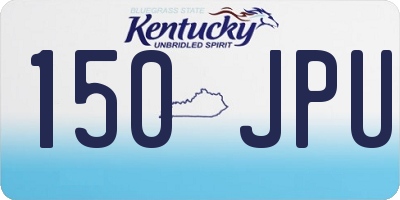 KY license plate 150JPU