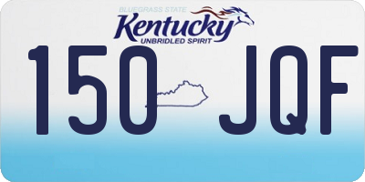 KY license plate 150JQF