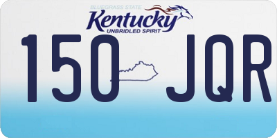 KY license plate 150JQR