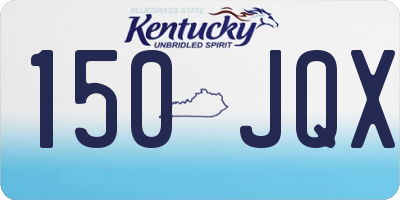 KY license plate 150JQX