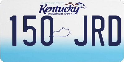 KY license plate 150JRD