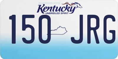 KY license plate 150JRG