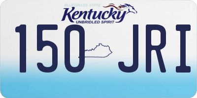 KY license plate 150JRI