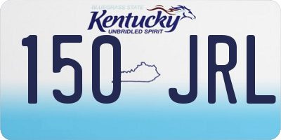KY license plate 150JRL