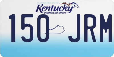 KY license plate 150JRM