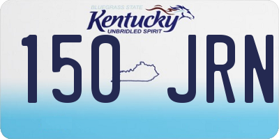 KY license plate 150JRN