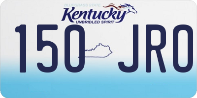 KY license plate 150JRO
