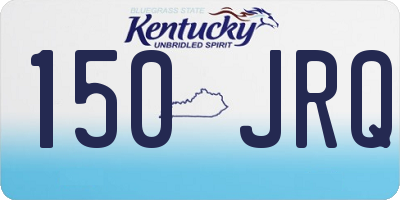 KY license plate 150JRQ