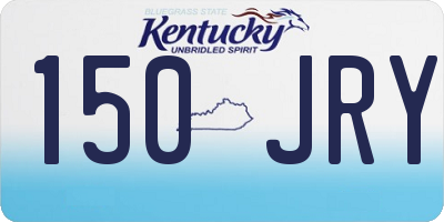 KY license plate 150JRY