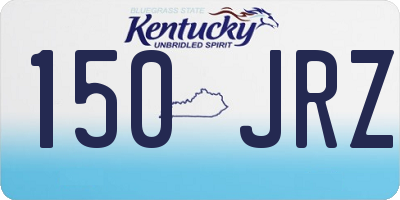 KY license plate 150JRZ