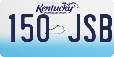 KY license plate 150JSB