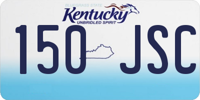 KY license plate 150JSC
