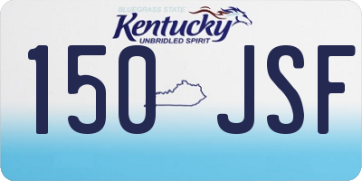 KY license plate 150JSF