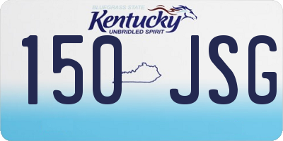 KY license plate 150JSG