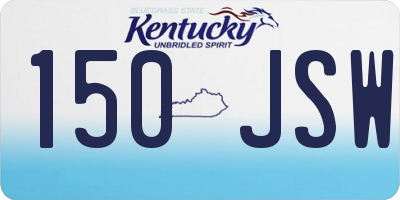 KY license plate 150JSW