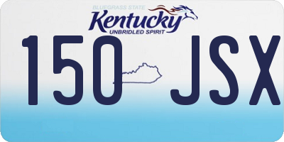 KY license plate 150JSX