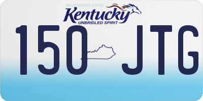 KY license plate 150JTG