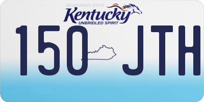 KY license plate 150JTH