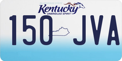 KY license plate 150JVA