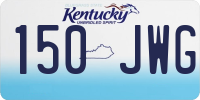 KY license plate 150JWG