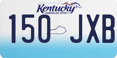KY license plate 150JXB
