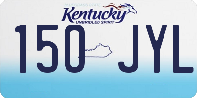 KY license plate 150JYL