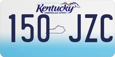 KY license plate 150JZC