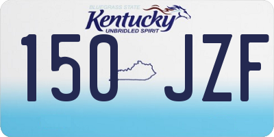 KY license plate 150JZF