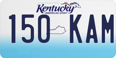 KY license plate 150KAM