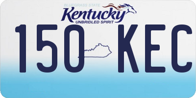 KY license plate 150KEC