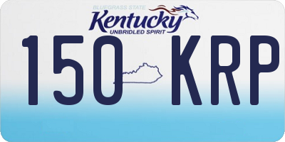 KY license plate 150KRP