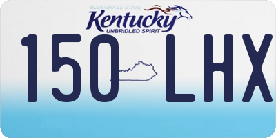KY license plate 150LHX