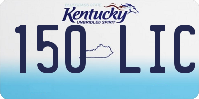 KY license plate 150LIC