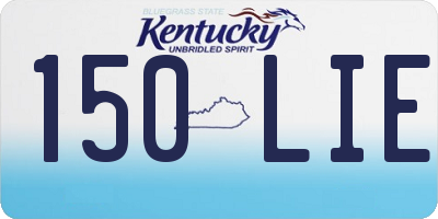 KY license plate 150LIE