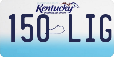 KY license plate 150LIG