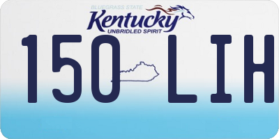 KY license plate 150LIH