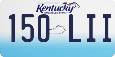 KY license plate 150LII