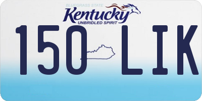 KY license plate 150LIK