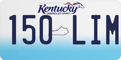 KY license plate 150LIM