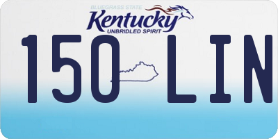 KY license plate 150LIN