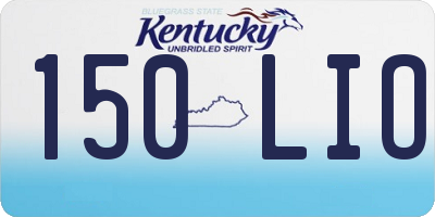 KY license plate 150LIO