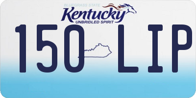 KY license plate 150LIP