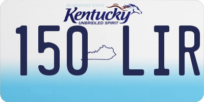 KY license plate 150LIR