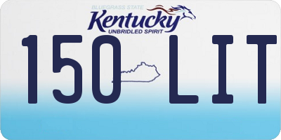 KY license plate 150LIT