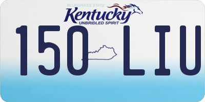 KY license plate 150LIU