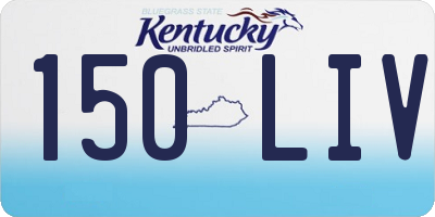 KY license plate 150LIV