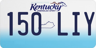 KY license plate 150LIY