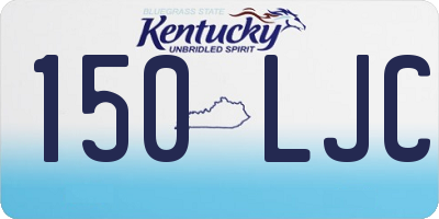 KY license plate 150LJC